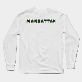 Manhattan Cityscape Long Sleeve T-Shirt